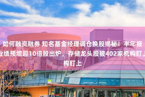 如何融资融券 知名基金经理调仓换股揭秘！半年报业绩预增超10倍股出炉，存储龙头股被402家机构盯上