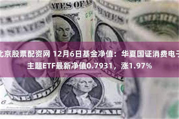 北京股票配资网 12月6日基金净值：华夏国证消费电子主题ETF最新净值0.7931，涨1.97%