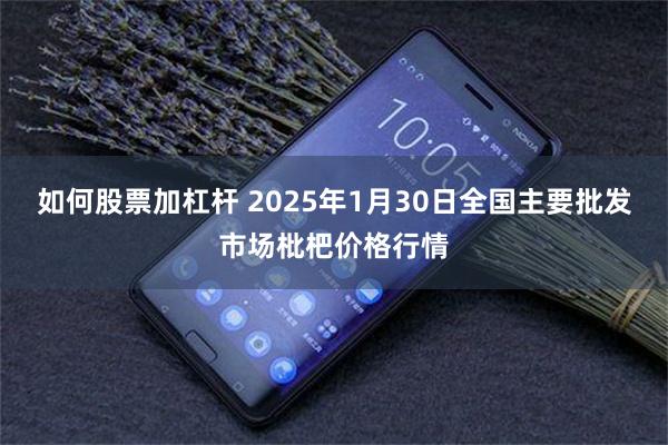 如何股票加杠杆 2025年1月30日全国主要批发市场枇杷价格行情